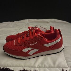 Reebok Red and White Athletic Shoes